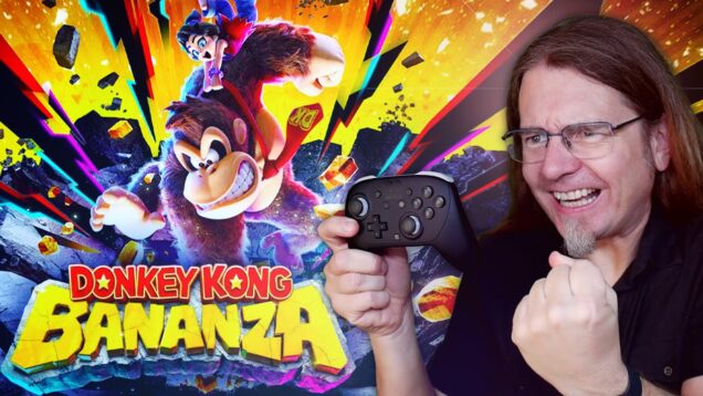 Bananenabhängiger Affe mit zu viel Kraft • DONKEY KONG BANANZA